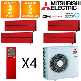 Mitsubishi Quadri-split MXZ-5F102VF + MSZ-LN18VGR + MSZ-LN25VGR + 2 X MSZ-LN35VGR