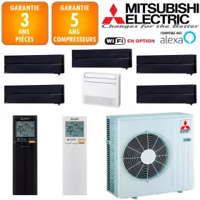 Mitsubishi Sextuple-split MXZ-6F120VF + 4 X MSZ-LN18VGB + MFZ-KT25VG + MSZ-LN50VGB