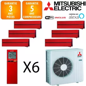 Mitsubishi Sextuple-split MXZ-6F120VF + 4 X MSZ-LN18VGR + MSZ-LN25VGR + MSZ-LN50VGR