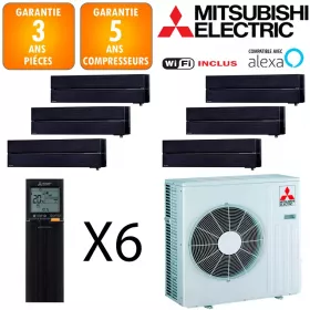 Mitsubishi Sextuple-split MXZ-6F120VF + 5 X MSZ-LN18VGB + MSZ-LN50VGB