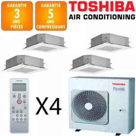 Toshiba Quadri-split Cassette RAS-5M34G3AVG-E + 3 X RAS-M10U2MUVG-E + RAS-M13U2MUVG-E
