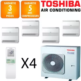 Toshiba Quadri-split Console RAS-5M34G3AVG-E + 4 X RAS-B10J2FVG-E