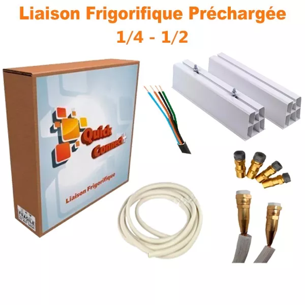 Liaison Frigorifique Préchargée 1/4-1/2 Quick Connect Plus Pack6