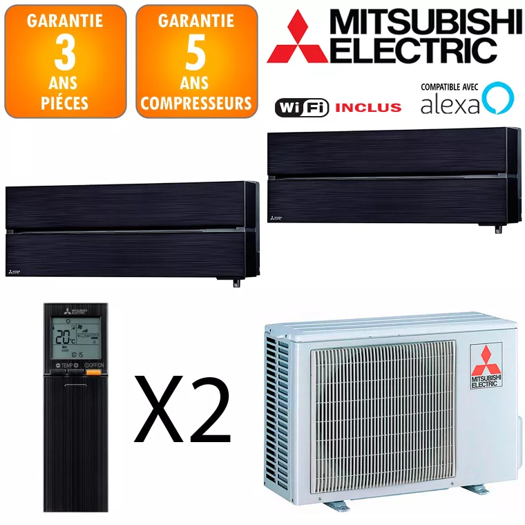 Mitsubishi Bi-split MXZ-2F33VF + MSZ-LN18VGB + MSZ-LN25VGB