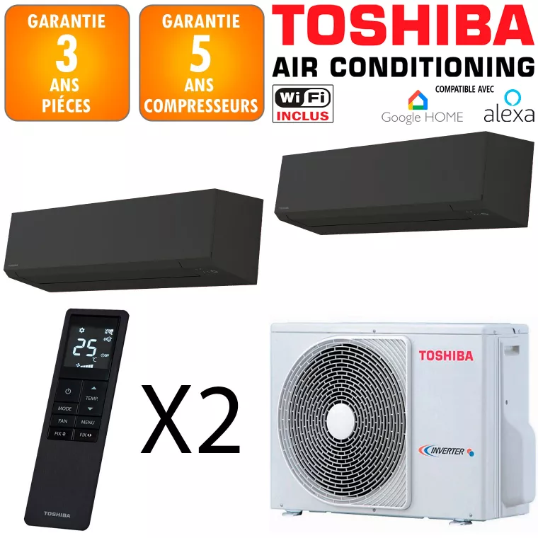 Toshiba Bi-split Shorai RAS-2M14G3AVG-E + 2 X RAS-B07G3KVSGB-E