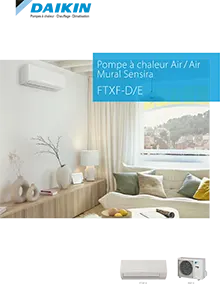 Fiche commerciale Climatiseur Mural Daikin Sensira FTXF25C + RXF25C